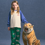 Maison Mangostan – T-shirt Bicolor White/Blue z bawełny organicznej