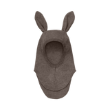 HUTTEliHUT – Kominiarka z długimi uszami, wełna merino, Brown Melange