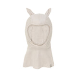 HUTTEliHUT – Kominiarka z miękkiej wełny merino z uroczymi uszkami, Sand Melange