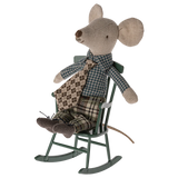 Maileg - Bujane krzesło dla myszek, dark green