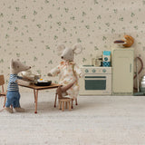 Maileg - Zestaw stół i krzesła dla myszek, Ciemny puder