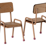 Maileg - Zestaw stół i krzesła dla myszek, Ciemny puder