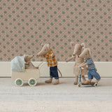 Maileg - Wózek z małą Myszką, mięta