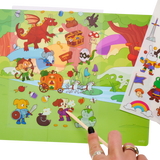 Ooly - Wyklejany obrazek z transferowymi naklejkami - Magiczny Las