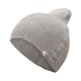 Minimalisma - Mięciutka czapka beanie z mieszanki jedwabiu i bawełny Bambi, Grey Melange