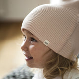 Minimalisma - Mięciutka czapka beanie z mieszanki jedwabiu i bawełny Bambi, Sweet Rose