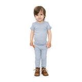 Minimalisma - Bezszwowe legginsy niemowlęce z jedwabiu i bawełny, Clearwater