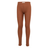 Minimalisma - Bezszwowe legginsy niemowlęce z jedwabiu i bawełny, Rooibos