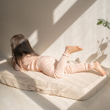 Minimalisma - Bezszwowe legginsy niemowlęce z jedwabiu i bawełny, Sweet Rose