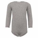 Minimalisma - Bezszwowe body niemowlęce z jedwabiu i bawełny, Grey Melange