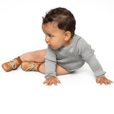 Minimalisma - Bezszwowe body niemowlęce z jedwabiu i bawełny, Grey Melange