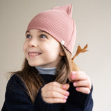 Minimalisma - Czapka z delikatnej wełny merino Andersen, Rose