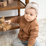 Minimalisma - Elastyczna opaska z delikatnej wełny merino Alba, Beige