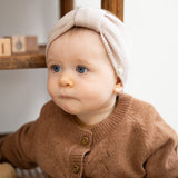 Minimalisma - Elastyczna opaska z delikatnej wełny merino Alba, Beige