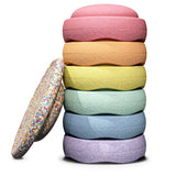 Stapelstein - Super Confetti Rainbow Set pastel 7 el.