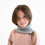 Minimalisma - Mięciutki komin z mieszanki jedwabiu i bawełny Birk, Grey Melange