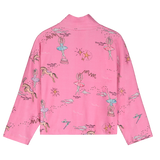 Maison Mangostan – Ballerina Turtle Pink, miękka bluzka z golfem z organicznej bawełny