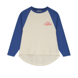 Maison Mangostan – T-shirt Bicolor White/Blue z bawełny organicznej