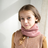 Minimalisma – Dwuwarstwowy komin z delikatnej wełny merino Argir, Rose