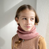 Minimalisma – Dwuwarstwowy komin z delikatnej wełny merino Argir, Rose