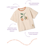 Liewood - T-shirt Tyler Stripe Tuscany rose / Creme de la creme