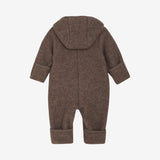 HUTTEliHUT - Kombinezon z wełny merino Brown Melange