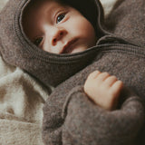 HUTTEliHUT - Kombinezon z wełny merino Brown Melange