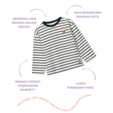 Liewood - Longsleeve Tyler Stripe Classic navy / Creme de la creme