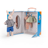 Moulin Roty - Walizka z garderobą królik SYLVAIN