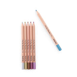 Moulin Roty - Zestaw 6 metalicznych kredek LES ROSALIES