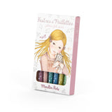 Moulin Roty - Zestaw 6 mazaków z brokatem Les Rosalies