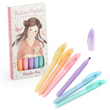 Moulin Roty - Markery pastelowe 6 szt LES ROSALIES