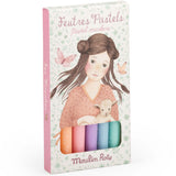 Moulin Roty - Markery pastelowe 6 szt LES ROSALIES
