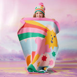 Halcyon Nights - Miękki kocyk z dziecięcym wzorem Rainbow Valley