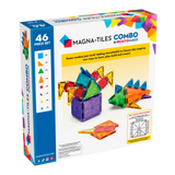 MAGNA-TILES - Klocki Magnetyczne COMBO + microMAGS 46 el.