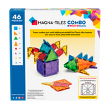 MAGNA-TILES - Klocki Magnetyczne COMBO + microMAGS 46 el.