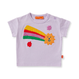 Halcyon Nights - Bawełniany, miękki t-shirt z aplikacją Rainbow Valley