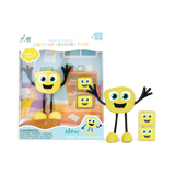 Glo Pals - Postać do kąpieli Alex - zestaw z dwiema kostkami sensorycznymi świecącymi w wodzie