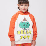 BOBO CHOSES - Bluza z kapturem Hello Joy ranglan sleeves