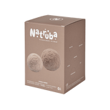 Natruba - Kauczukowe kulki sensoryczne z dzwoneczkiem beżowe