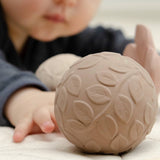 Natruba - Kauczukowe kulki sensoryczne z dzwoneczkiem beżowe