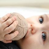 Natruba - Kauczukowe kulki sensoryczne z dzwoneczkiem beżowe