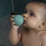 Natruba - Kauczukowe kulki sensoryczne z dzwoneczkiem zielone