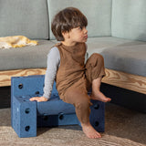 MODU - Explorer set - Kreatywne klocki rozwijające motorykę dużą, niebieski