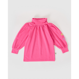 Goldie + Ace - Dziewczęca bluzka z haftem i bufiastymi rękawami