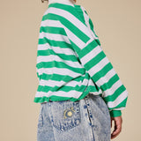 Goldie + Ace - Bluza rugby w paski  Forest & Cloud