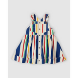 Goldie + Ace - Sukienka ogrodniczka Heidi – paski retro