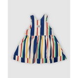 Goldie + Ace - Sukienka ogrodniczka Heidi – paski retro