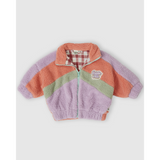 Goldie + Ace - Kurtka sherpa Frankie z bawełnianą podszewką, lilac/peach/mint