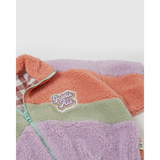 Goldie + Ace - Kurtka sherpa Frankie z bawełnianą podszewką, lilac/peach/mint